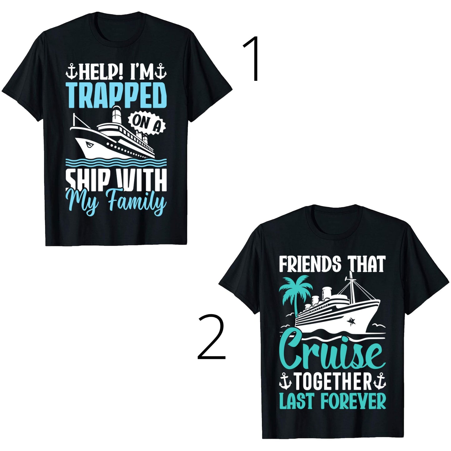 Cruise T-shirts - Various Styles - PeppaTree Designs