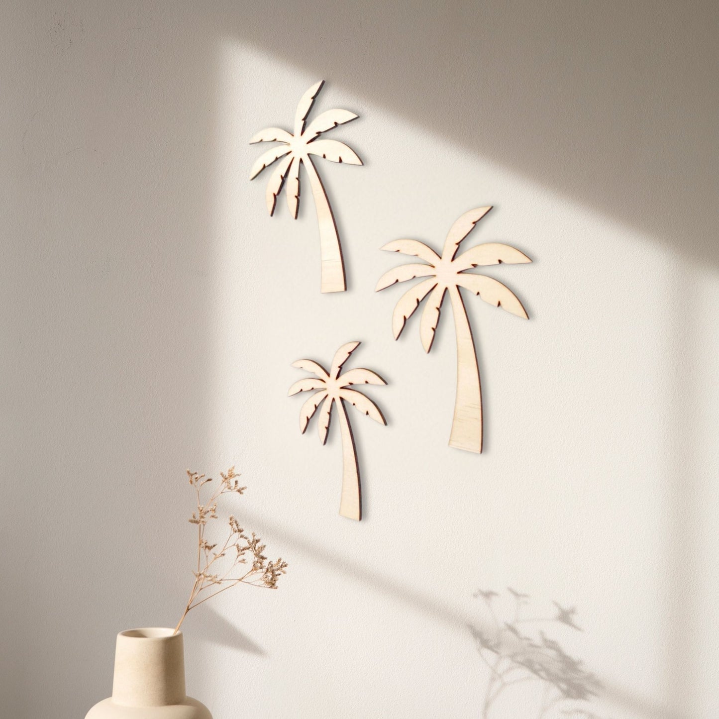 Wooden Palm Tree Wall Decor