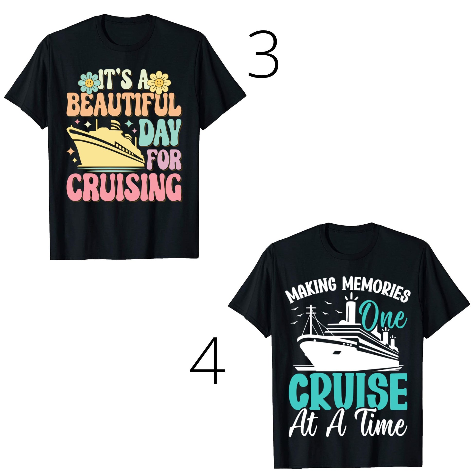 Cruise T-shirts - Various Styles - PeppaTree Designs