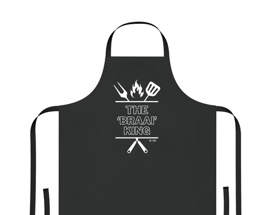 South African "The Braai King" BBQ Apron with Est. Year