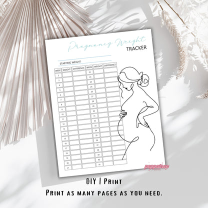 Printable Pregnancy Medical Info Planner | Pregnancy Journal Bundle for the Mom to Be, New and Expecting Parents Organizer, Print Your Own