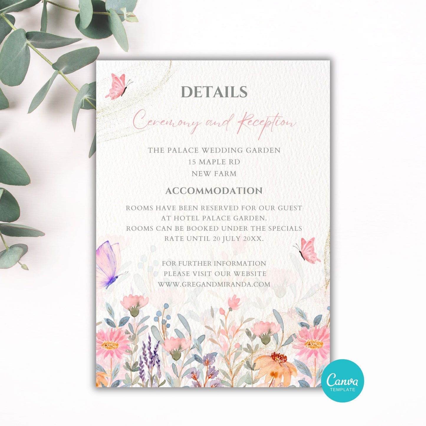 Spring Floral and Butterfly Wedding Bundle