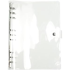 A4 Clear Soft PVC Round Ring Binders Diary - PeppaTree Designs