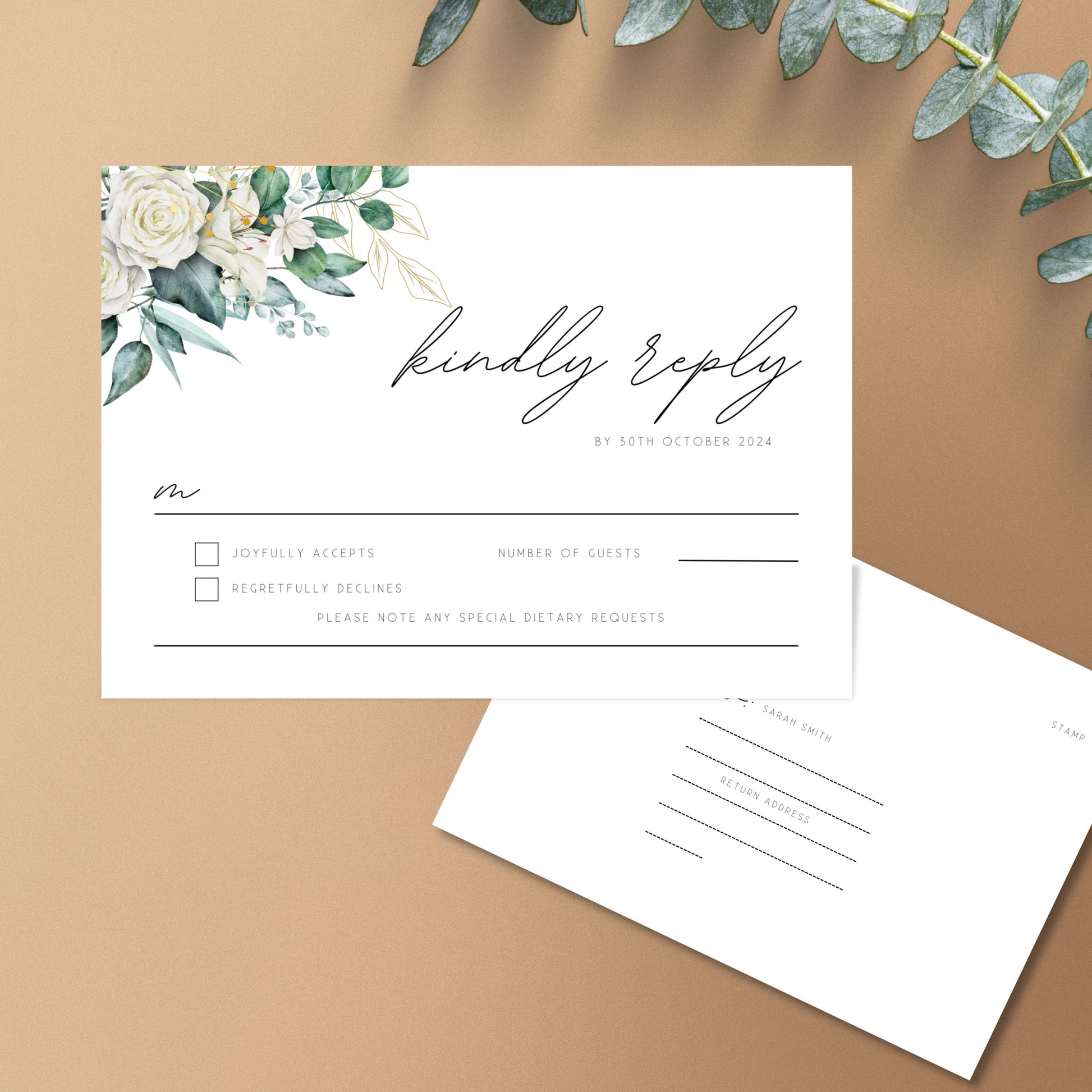 Evergreen Bliss Greenery Wedding Bundle Templates #W001 - PeppaTree Designs