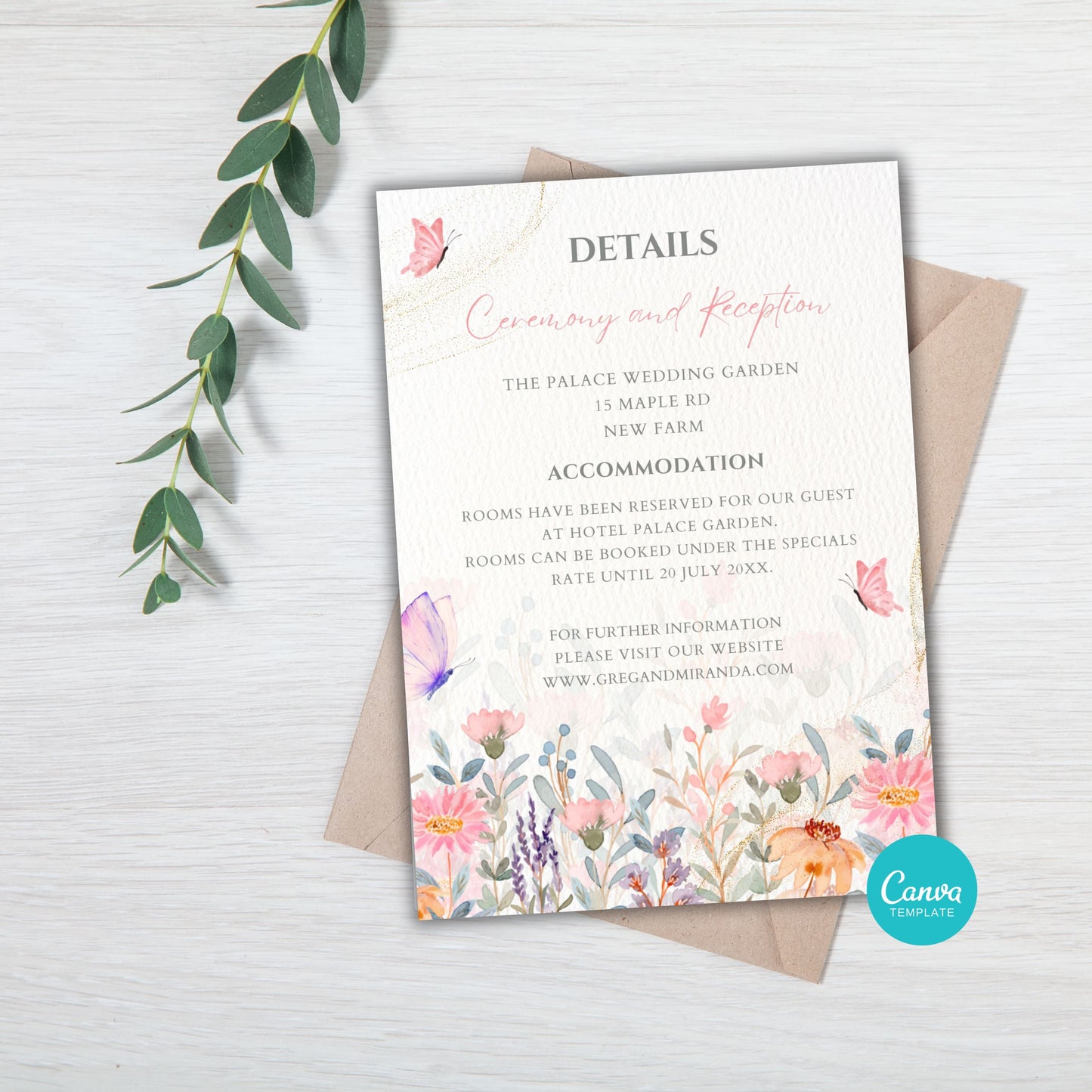 Spring Floral and Butterfly Wedding Bundle