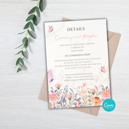 Spring Floral and Butterfly Wedding Bundle