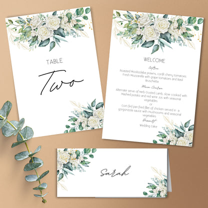 Evergreen Bliss Greenery Wedding Bundle Templates #W001 - PeppaTree Designs