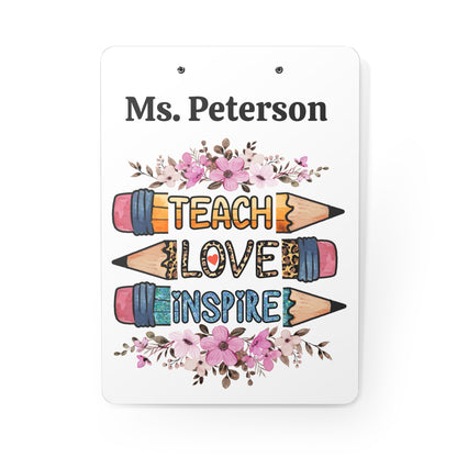 Teach Love Inspire Clipboard - PeppaTree Designs