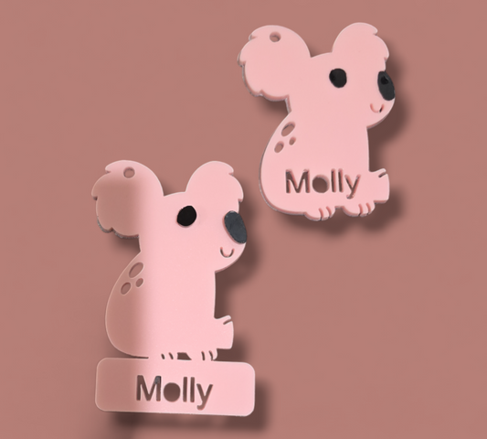 Koala Kids Personalised Keyring or Bag Tag - PeppaTree Designs