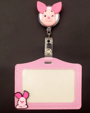 Kids Cartoon Id Card Holders and Retractable Badge Reels - PeppaTree Designs