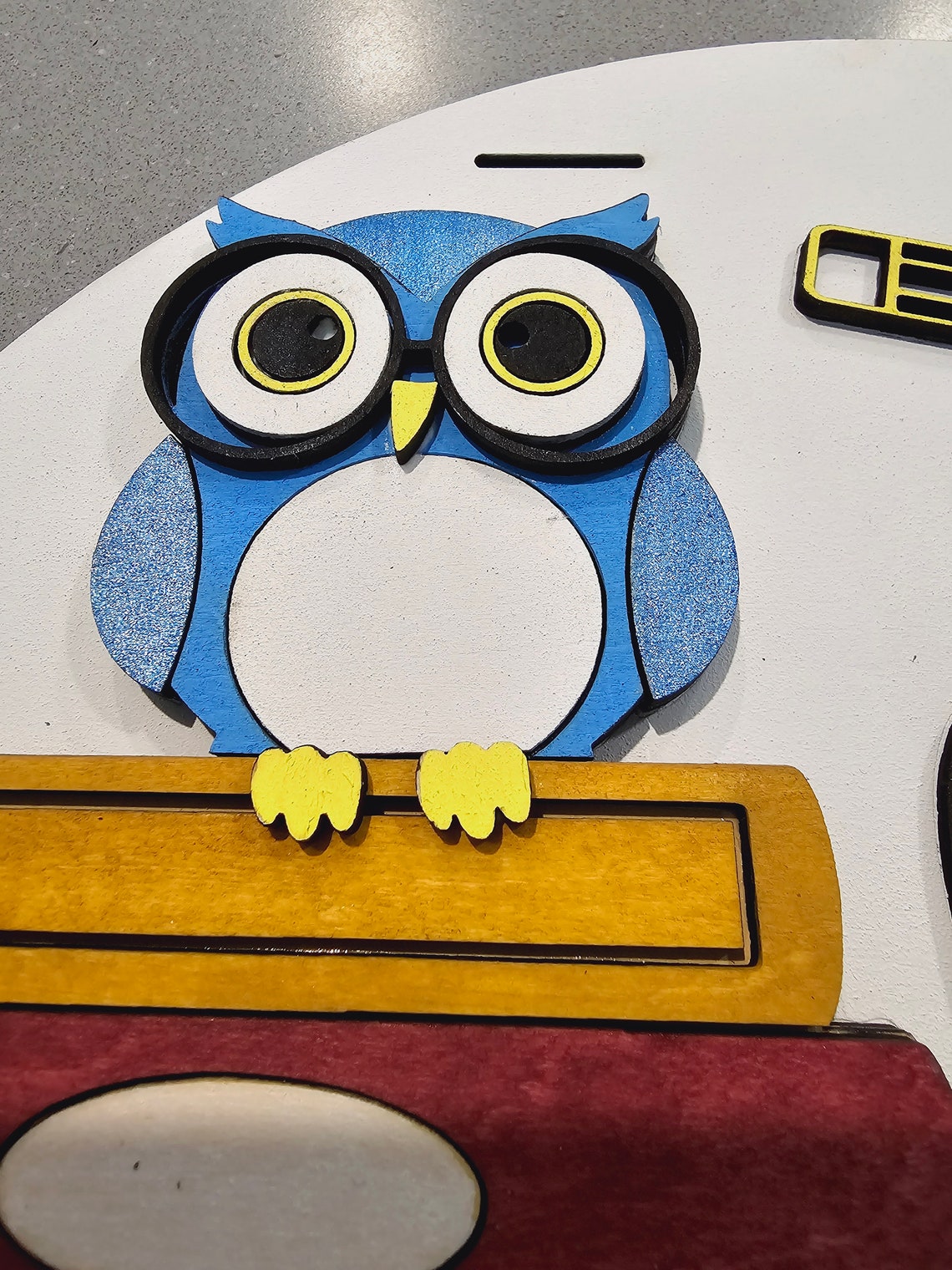 Welcome Back to School Owl Door Hanger Unfinished Kit - PeppaTree Designs