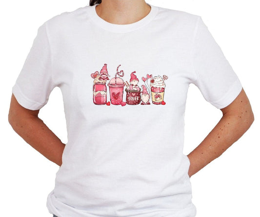 Gnome Coffee Lover Valentine T Shirt - PeppaTree Design Store