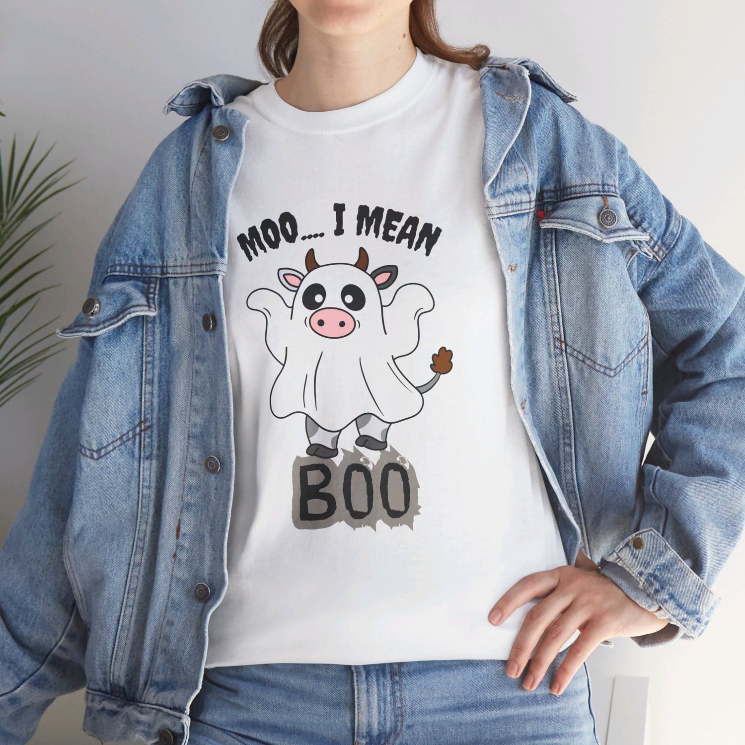 Moo...I mean Boo Cow Halloween Shirt - PeppaTree Designs